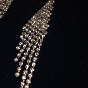Formal diamond earrings